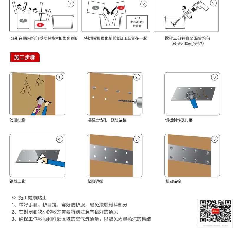 包钢思茅粘钢加固施工过程